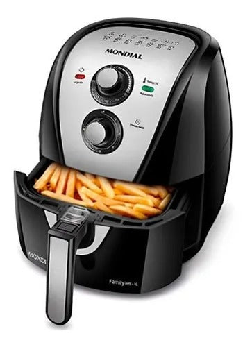 Fritadeira Elétrica Air Fryer Mondial 4l Potência 1500w Loi Fritadeira Elétrica Air Fryer Mondial 4l Potência 1500w Loi